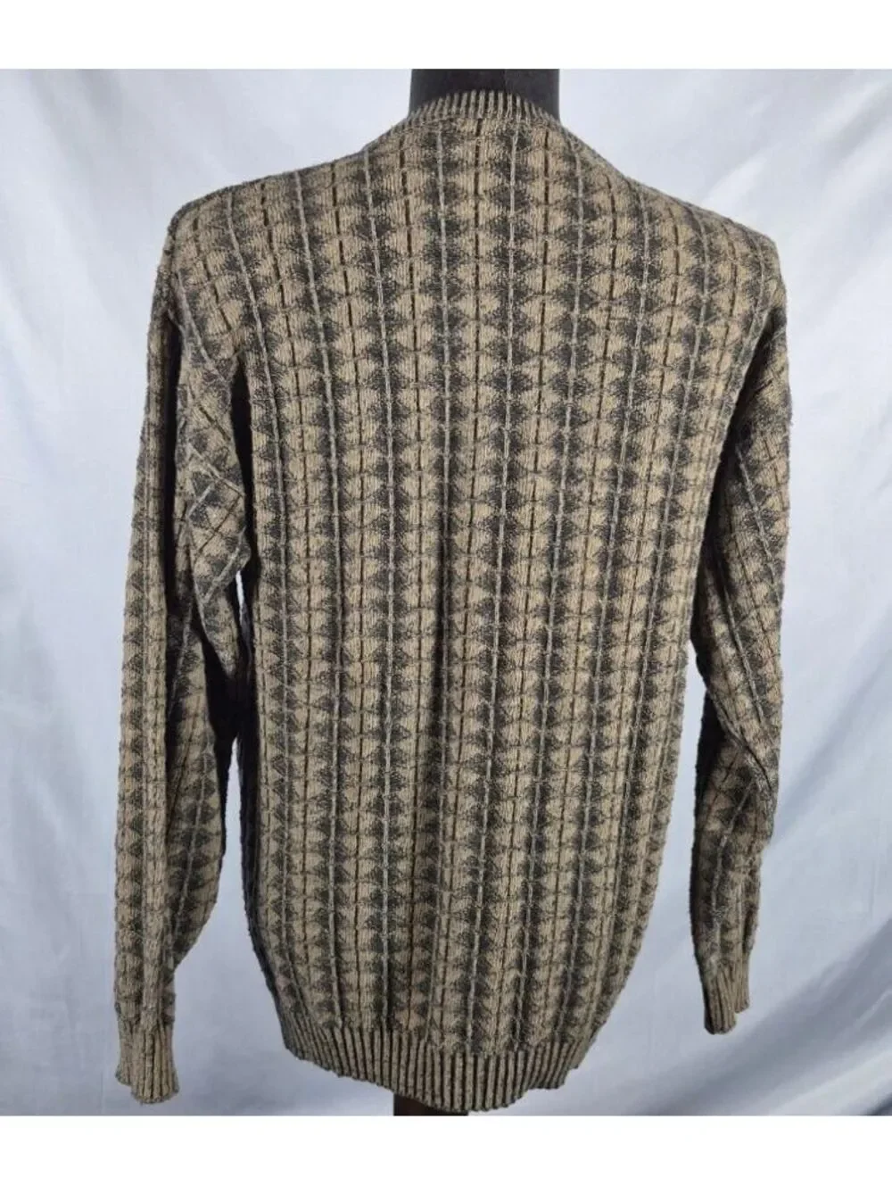 Geoffrey Beene Vintage Made in Italy Textured Cotton Sweater Men’s L